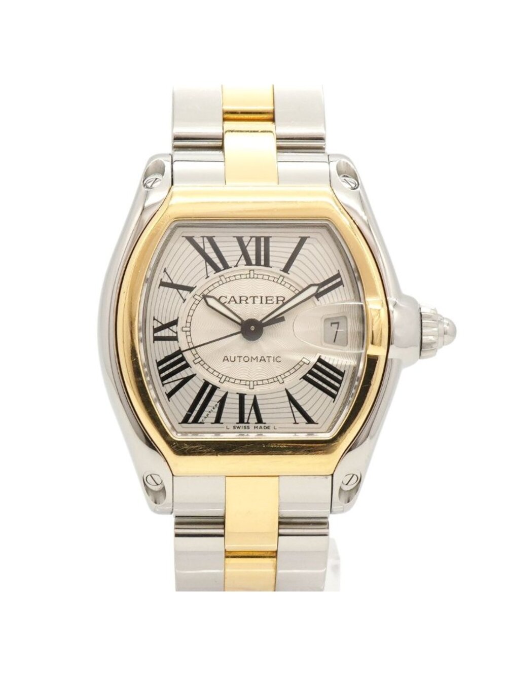 Cartier Roadster LM Silver Dial Watch